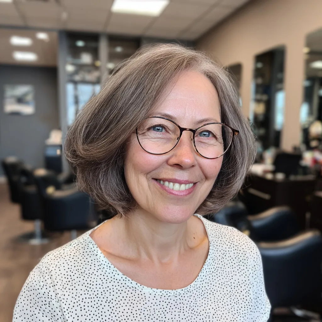 Chic Rounded Bob with Soft Volume