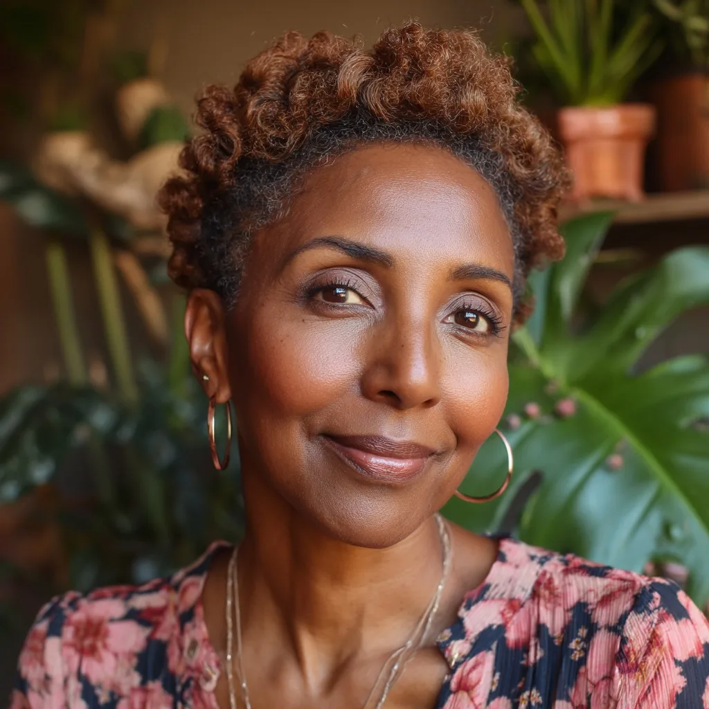 Chic Short Curly Cut with Defined Texture