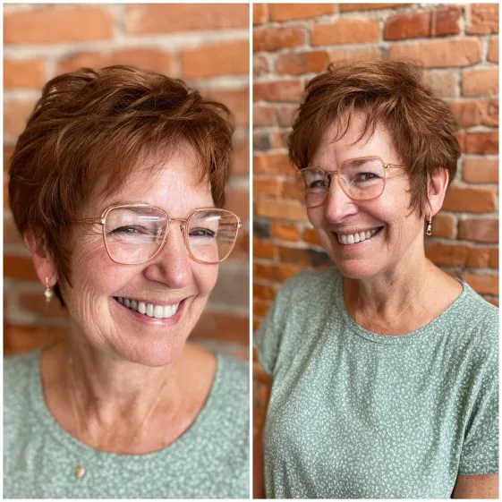Chic Short Layered Pixie Cut with Subtle Texture