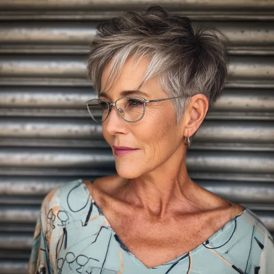 Chic Short Pixie Cut with Textured Layers