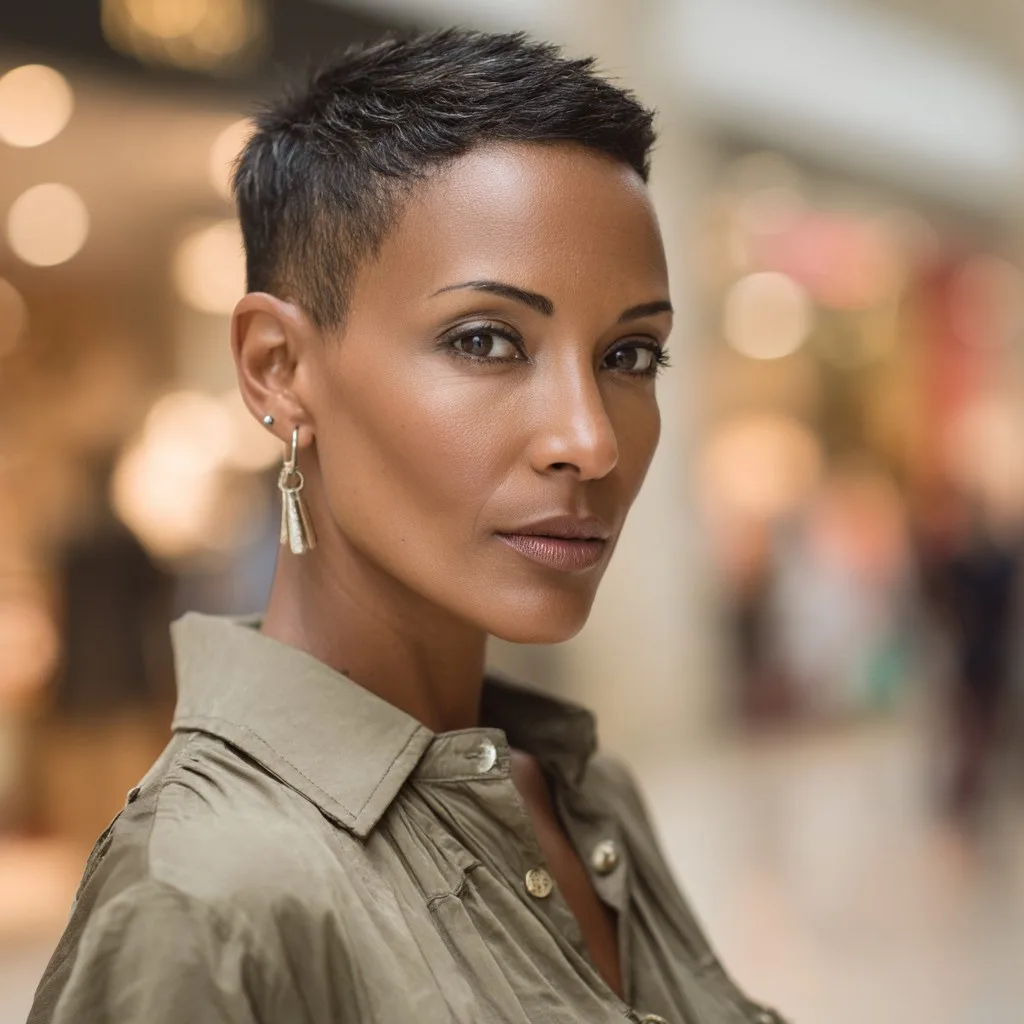 Chic Short Tapered Haircut with Subtle Texture