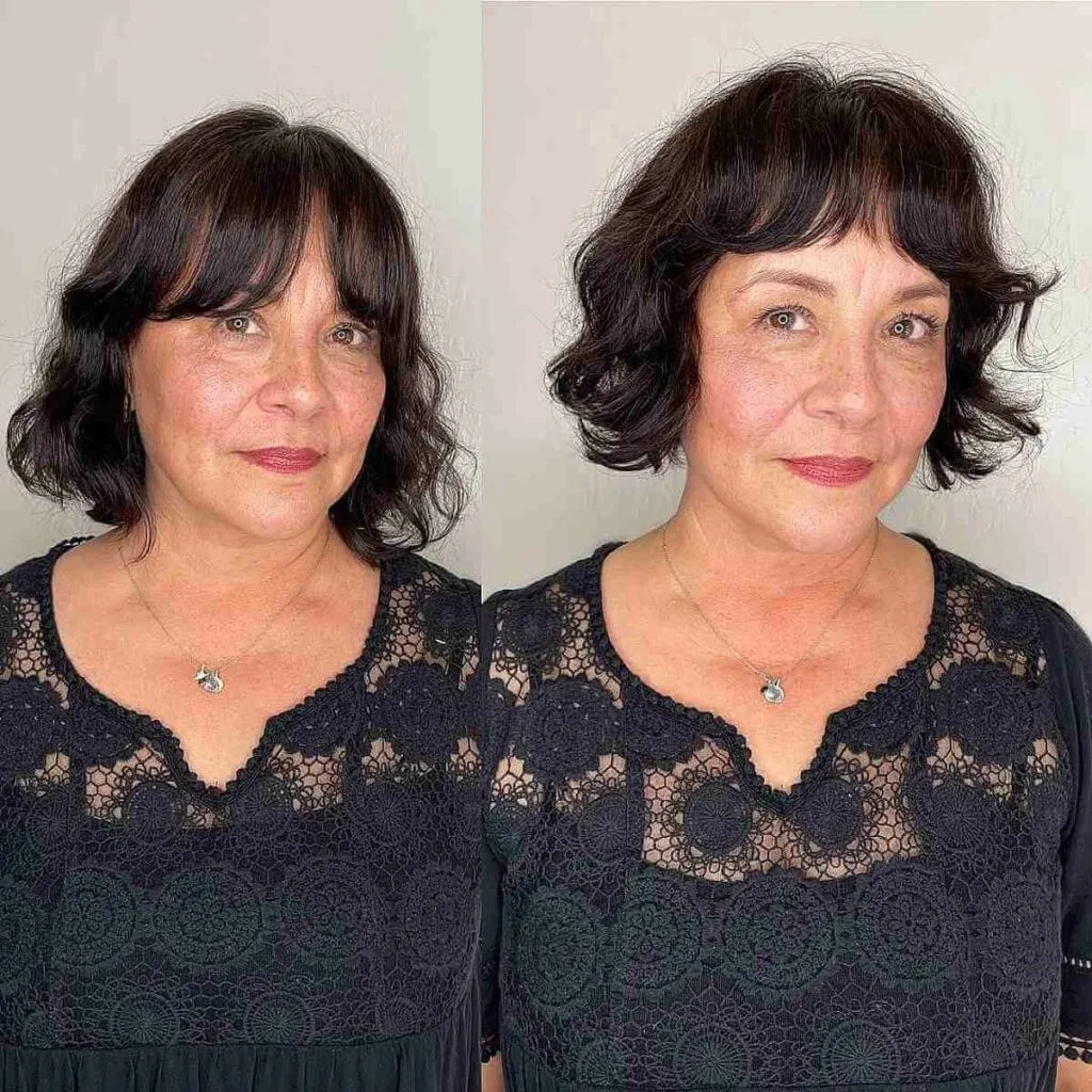 Chic Short to Medium French Bob with Soft Razored Layers for Women Over Fifty