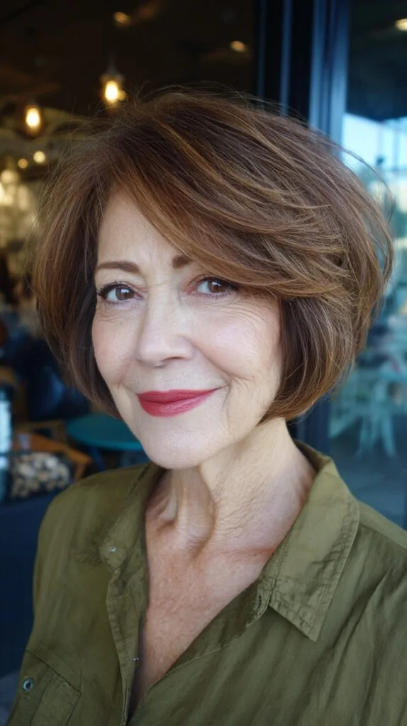 Chic Textured Bob with Effortless Volume