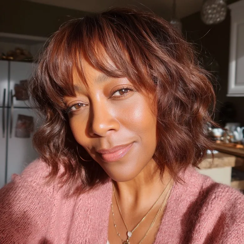 Chic Textured Bob with Soft Defined Waves