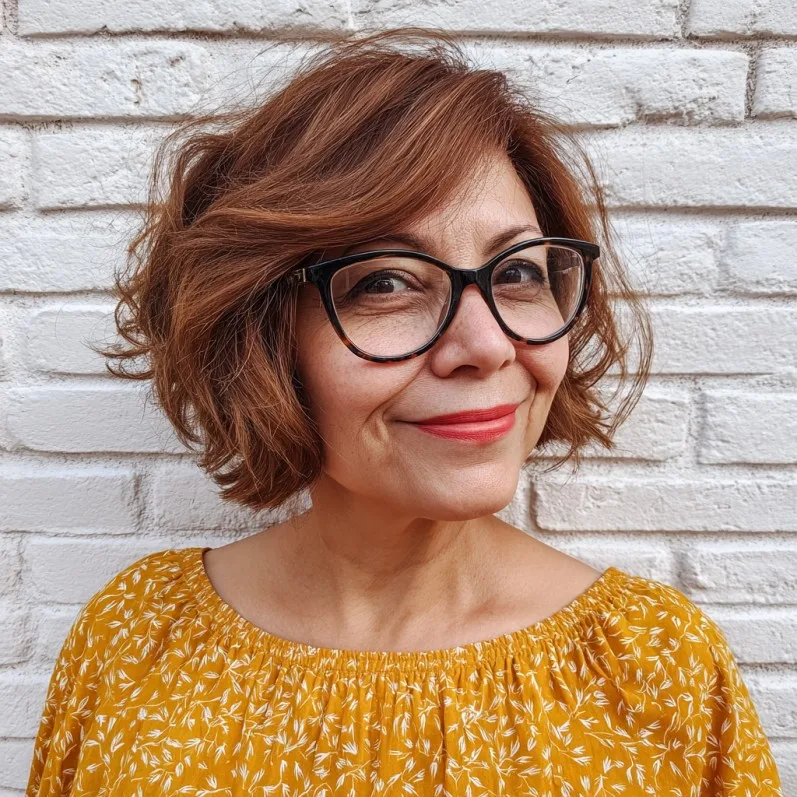 Chic Textured Bob with Soft Layers