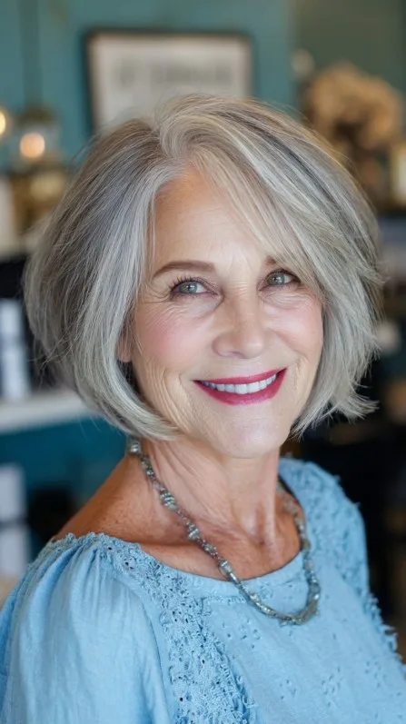 Chic Textured Bob with Subtle Layers