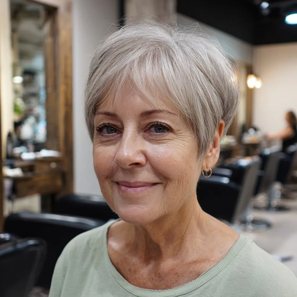 Chic Textured Pixie with Soft Bangs