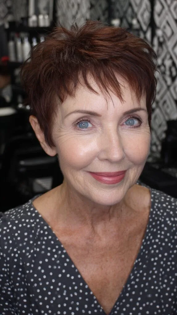 Chic Textured Short Pixie with Subtle Layers
