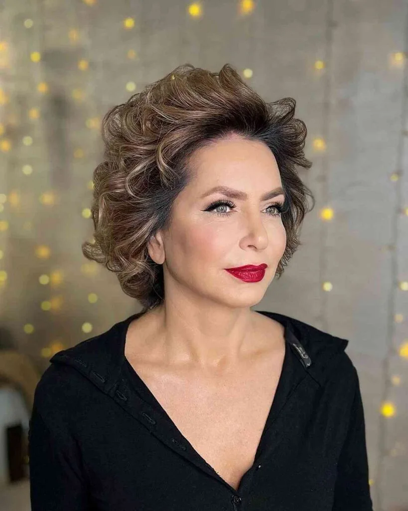 Chic Voluminous Bob Style for Women in Their 50s
