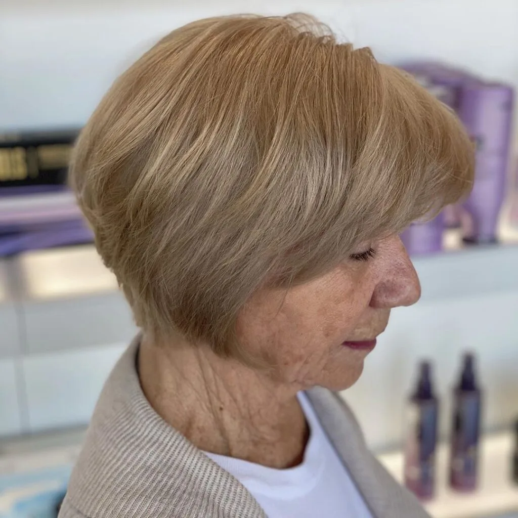 Chic Wedge Bob with Bangs