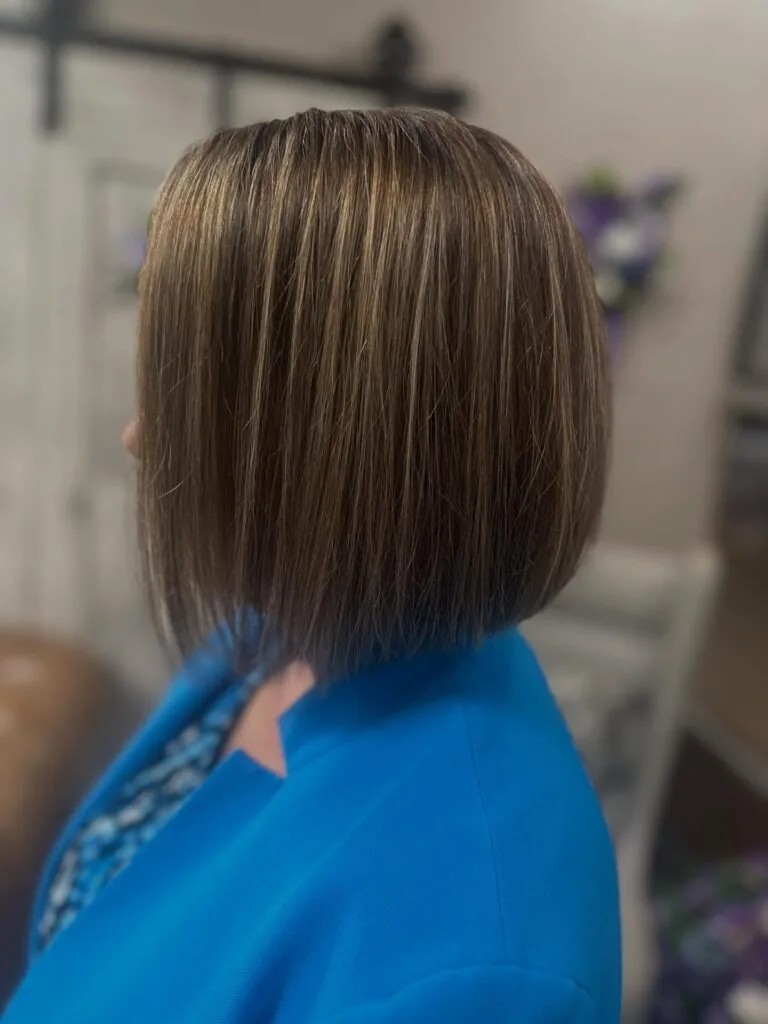 Classic Blunt Bob with Subtle Caramel Highlights