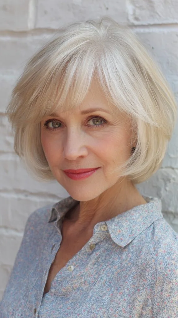 Classic Layered Bob with Soft Bangs