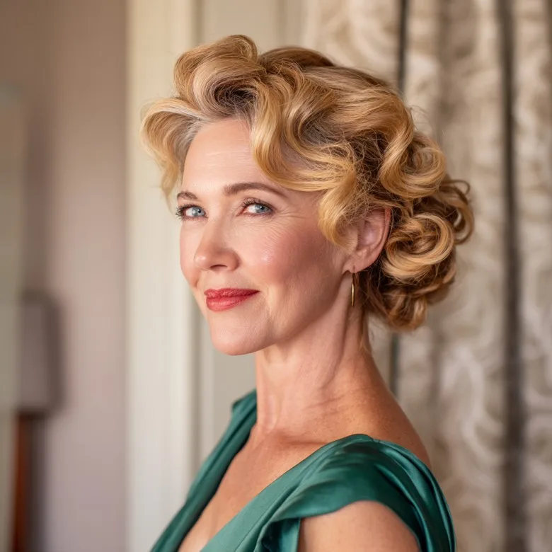 Classic Vintage-Inspired Soft Curls