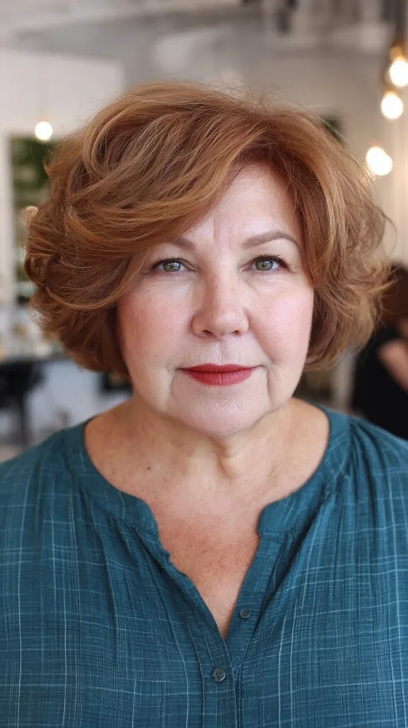 Classic Voluminous Bob with Soft Curls
