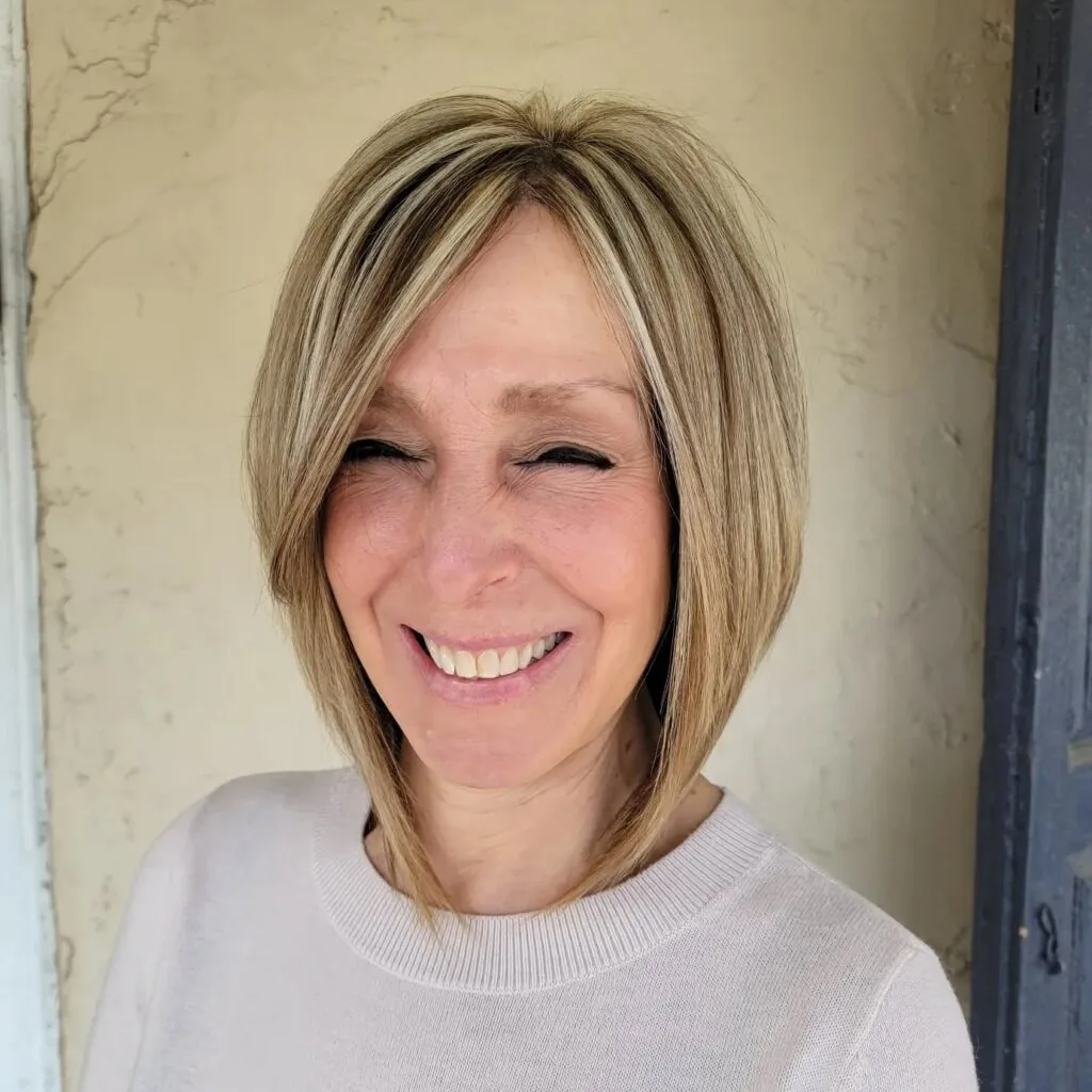 Contemporary Long Bob with Soft Highlights