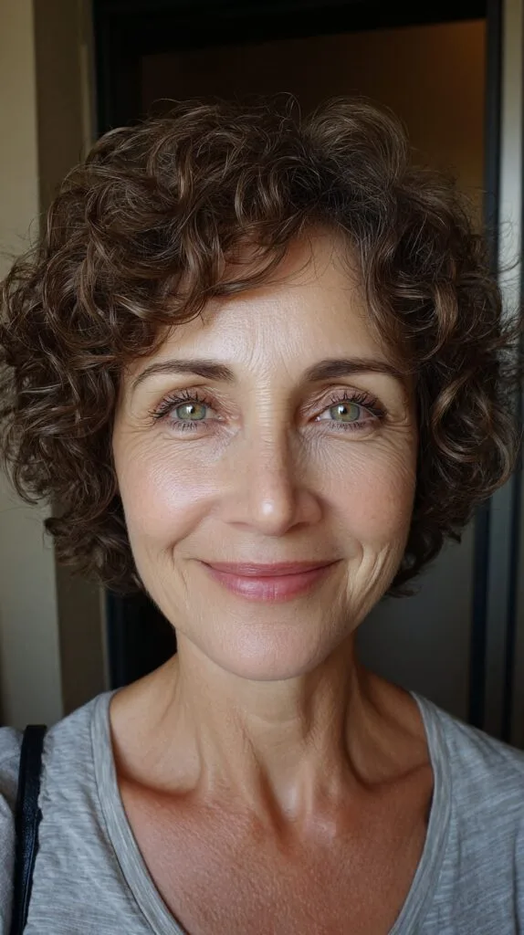 Curly Textured Short Cut with Volume