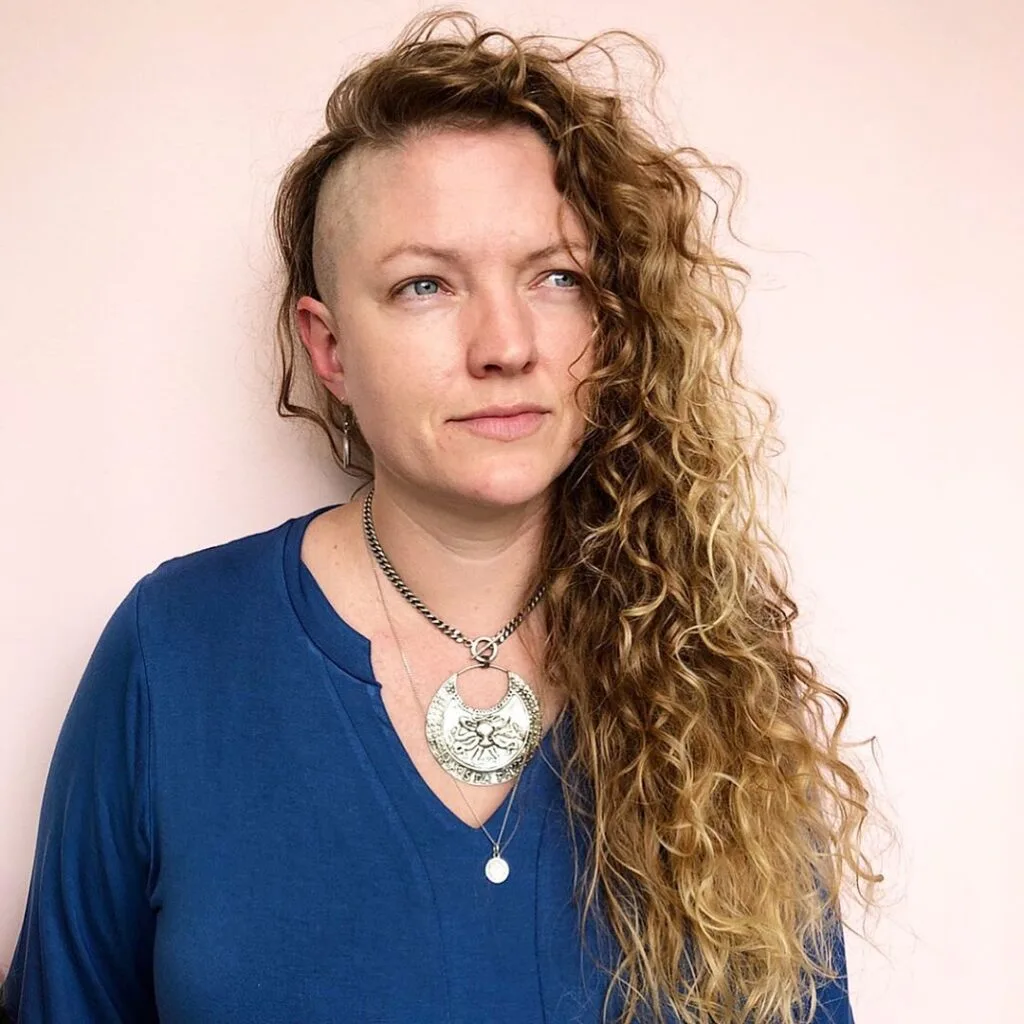 Effortless long hairstyle for women above 50
