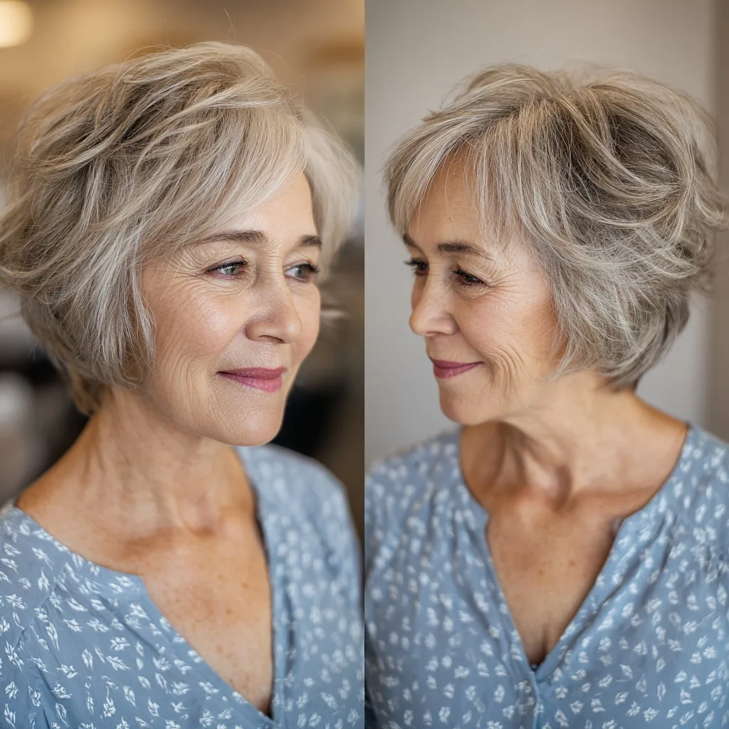 Effortlessly Textured Bixie Shag with Playful Layers