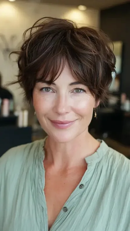 Effortlessly Textured Short Cut with Playful Layers