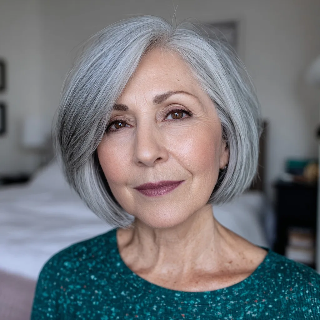 Elegant Jaw-Length Bob with Softly Framed Layers