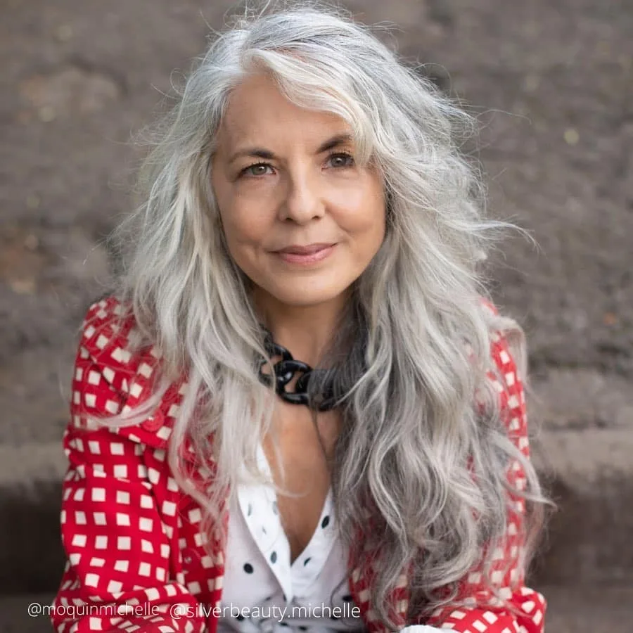 elegant layered hairstyle for women over 50