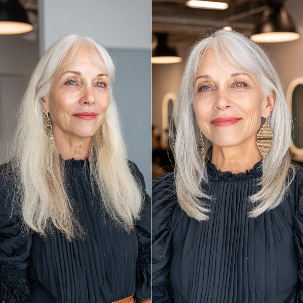 Elegant Long Layered Cut with Soft Face-Framing Strands