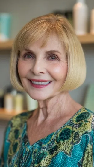 Elegant Soft Bob with Subtle Face-Framing Layers