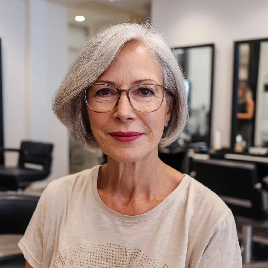 Elegant Softly Curved Jaw-Length Bob with Subtle Volume