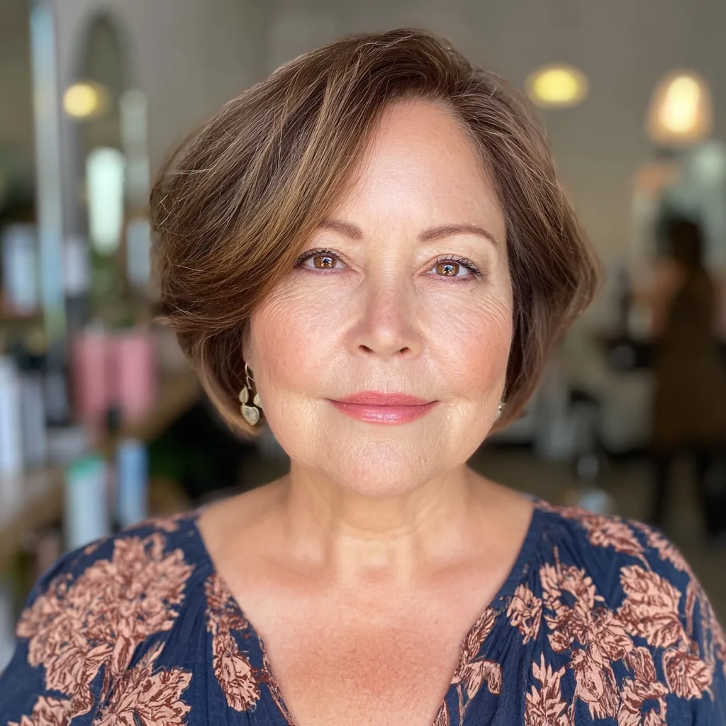 Elegant Softly Layered Bob with Subtle Waves