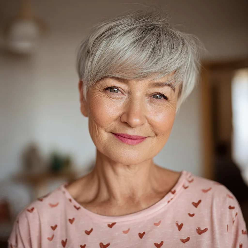 Elegant Softly-Swept Pixie with Subtle Layers