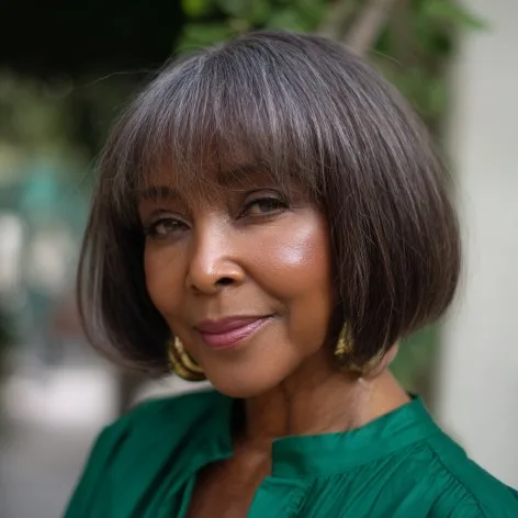 Elegant Textured Bob with Soft Bangs