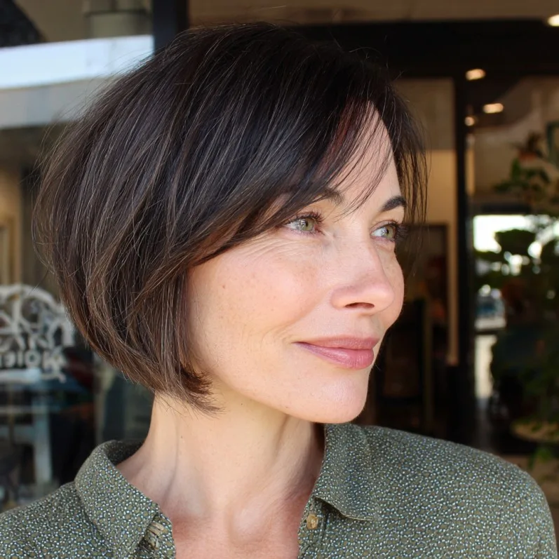 Elegant Textured Bob with Subtle Layers