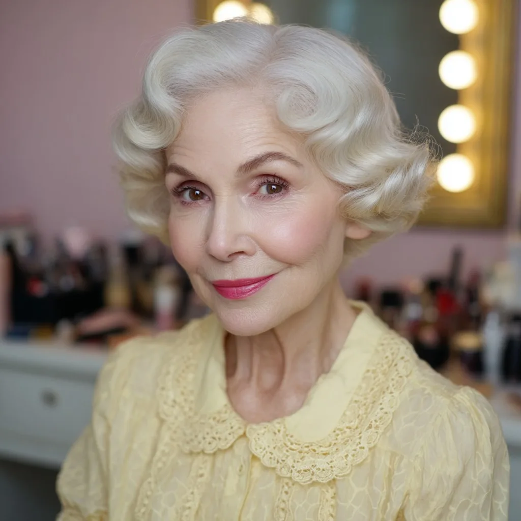 Elegant Vintage Curls with Soft Volume