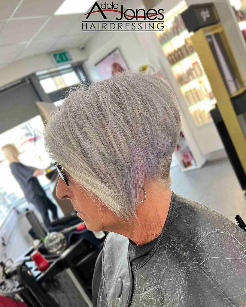 Extra Short and Choppy Graduated Bob for an Older Lady