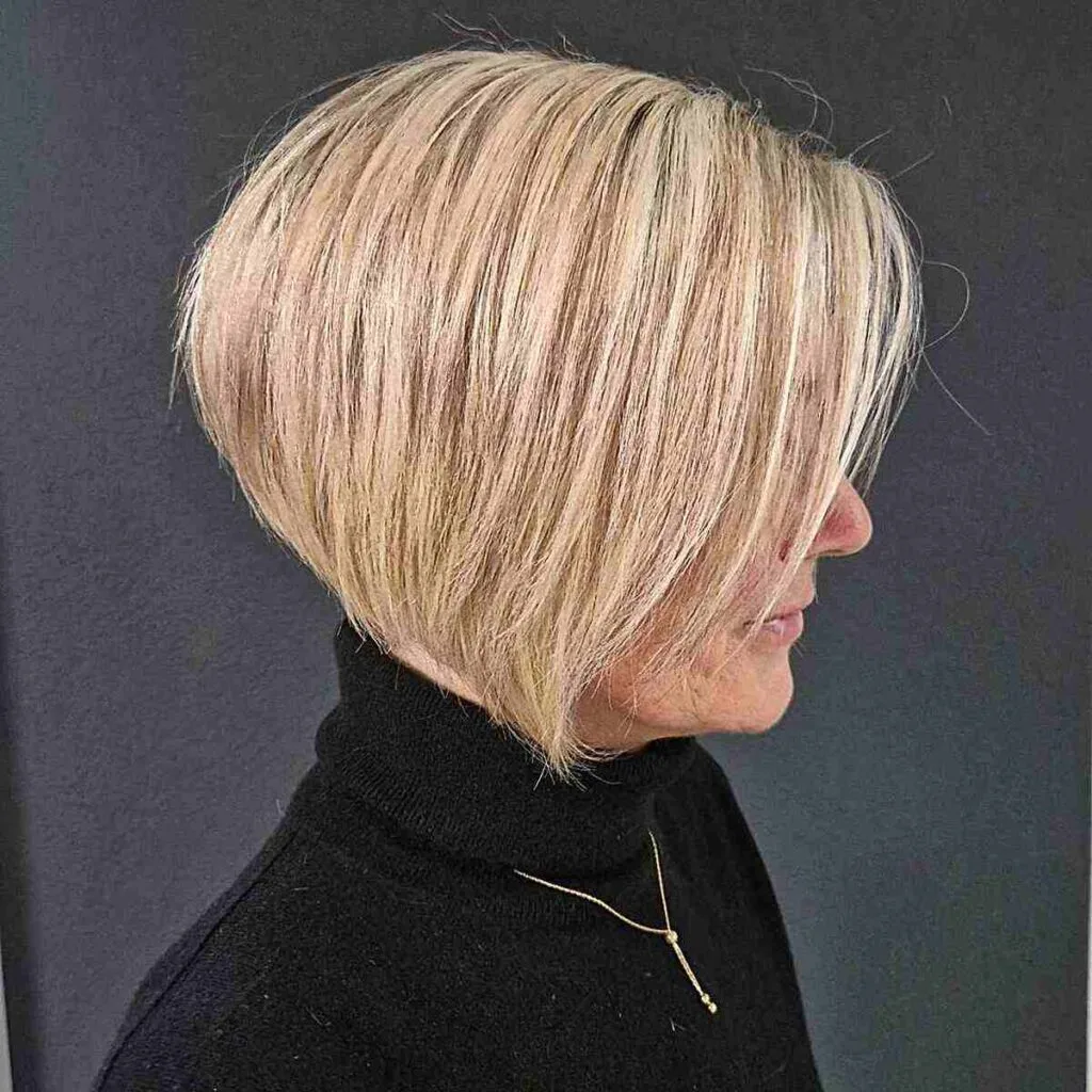 Freshly-Cut Graduated Bob for Old Ladies