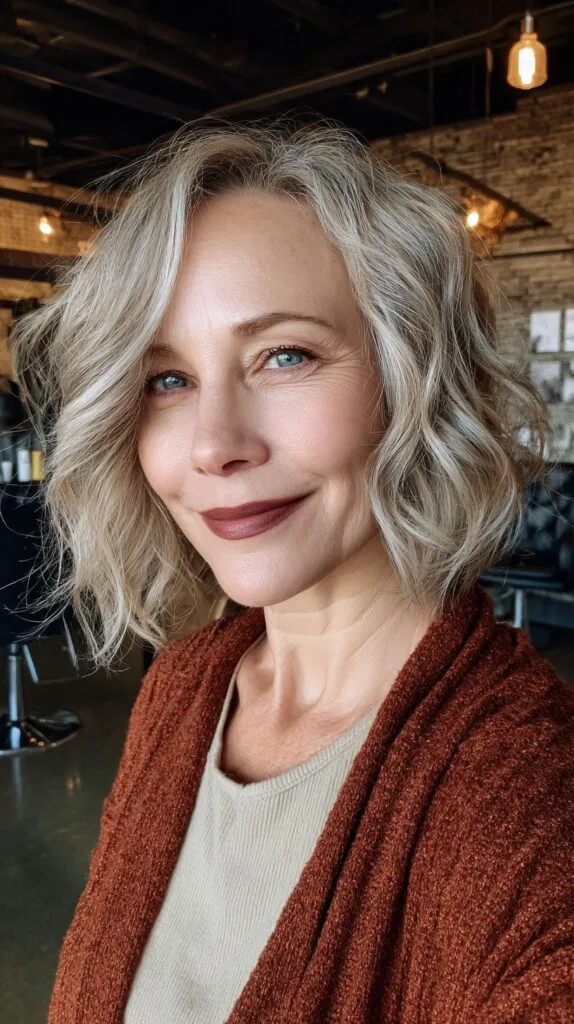 Graceful Silver Waves with Soft Layers