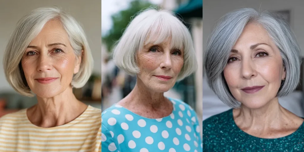 24 Cutest Jaw-Length Bob Haircuts for Women Over 70 With Aging Hair
