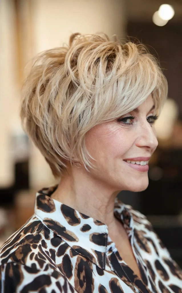 Layered Textured Pixie Bob for a Chic Look