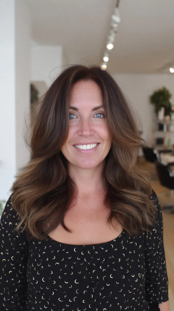 Luxurious Rich Chocolate Brown Layers with Soft Movement