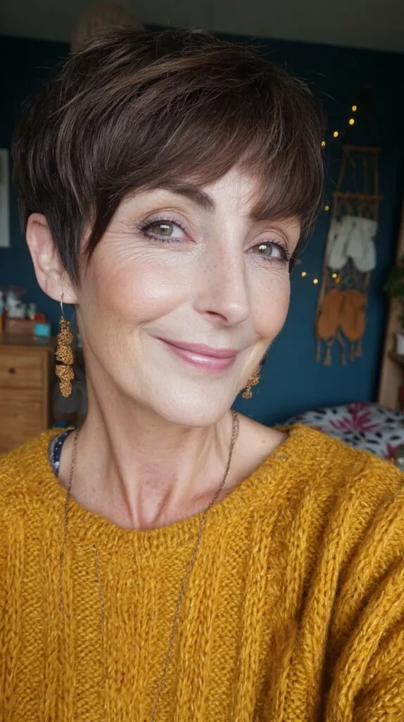 Modern Chestnut Textured Bob