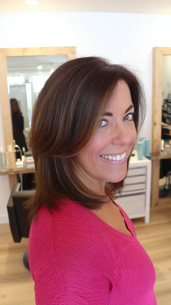 Modern Chocolate Brown Layered Cut with Subtle Highlights