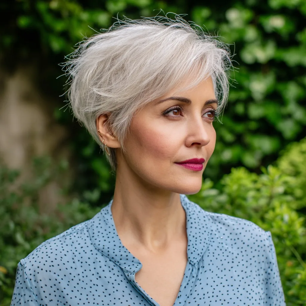 Modern Long Pixie Cut with Soft Volume