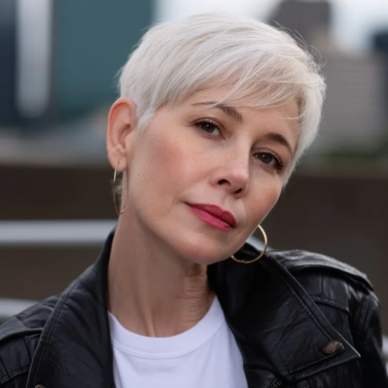 Modern Short Pixie Cut with Textured Layers