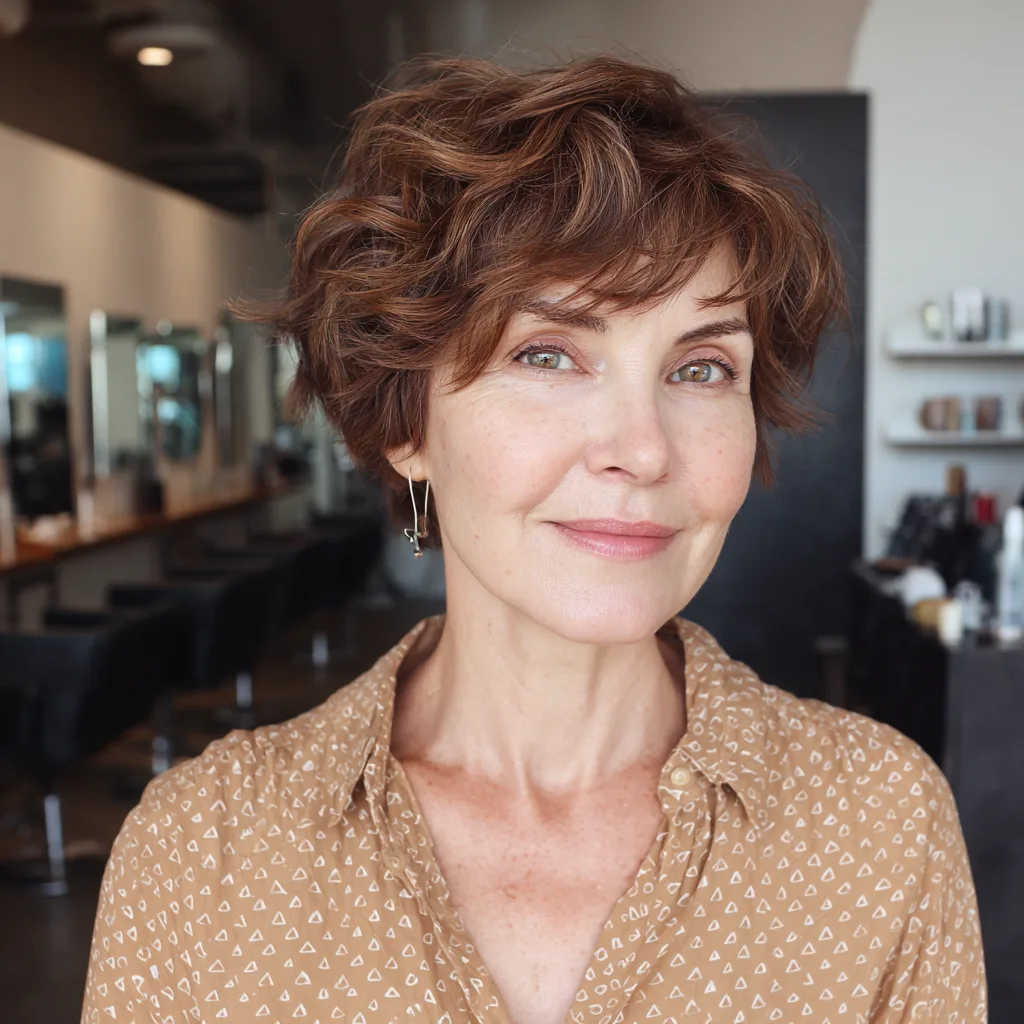 Modern Side-Swept Pixie with Effortless Waves