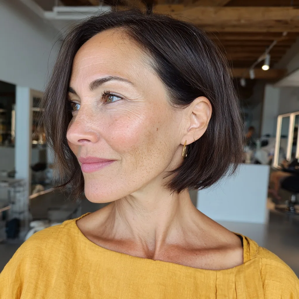 Modern Sleek Jaw-Length Bob with Soft Edges