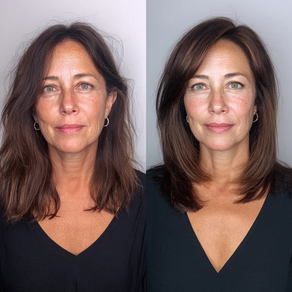 Modern Smooth Long Layers with Subtle Highlights