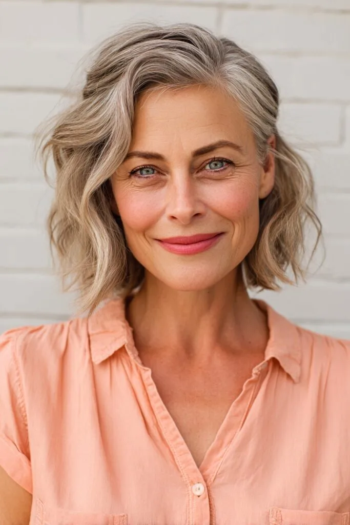Modern Soft Textured Bob with Subtle Waves