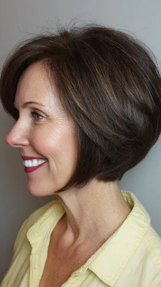 Modern Stacked Bob with Subtle Volume