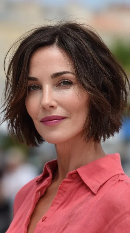 Modern Textured Bob with Soft Waves