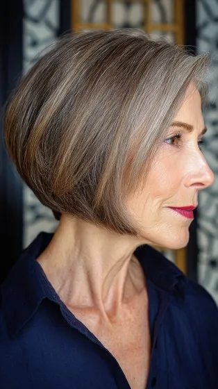 Modern Textured Bob with Subtle Ash Highlights